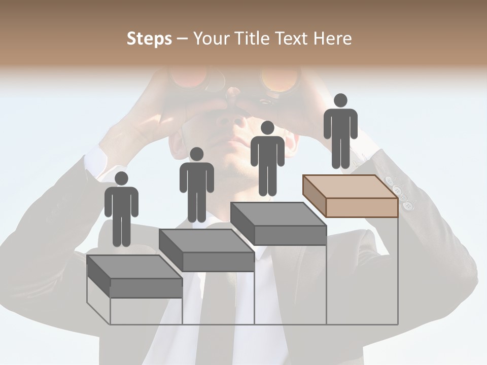 Security Search Caucasian PowerPoint Template