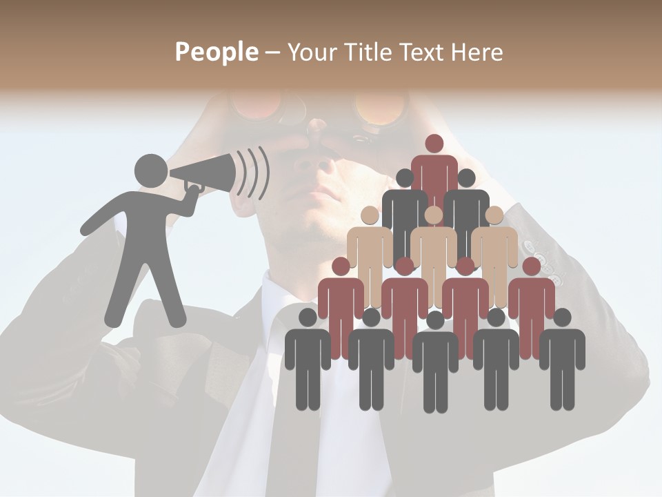 Security Search Caucasian PowerPoint Template