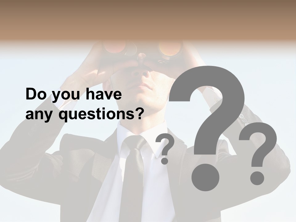 Security Search Caucasian PowerPoint Template