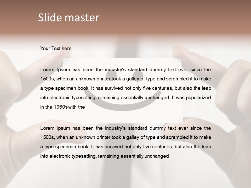 Giving Model Success PowerPoint Template