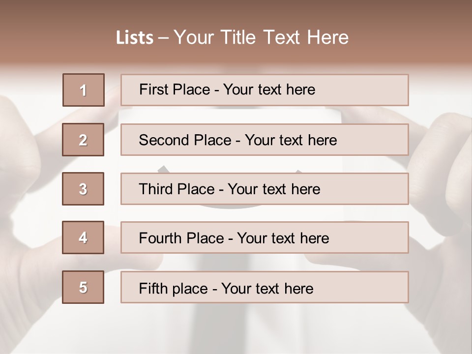 Giving Model Success PowerPoint Template