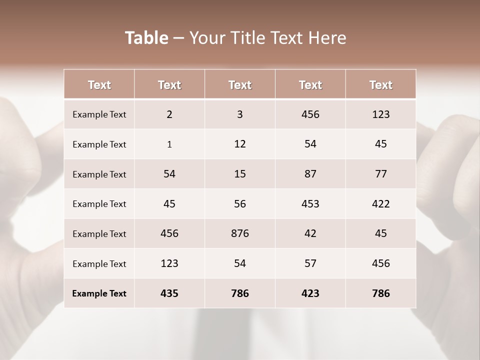 Giving Model Success PowerPoint Template