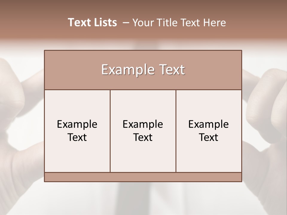 Giving Model Success PowerPoint Template