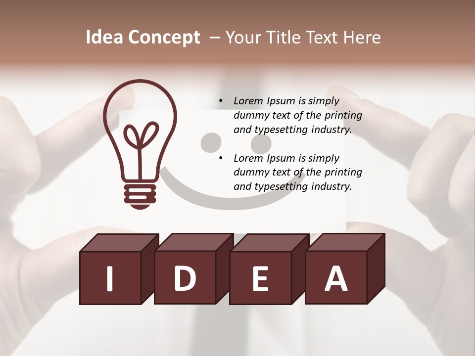 Giving Model Success PowerPoint Template