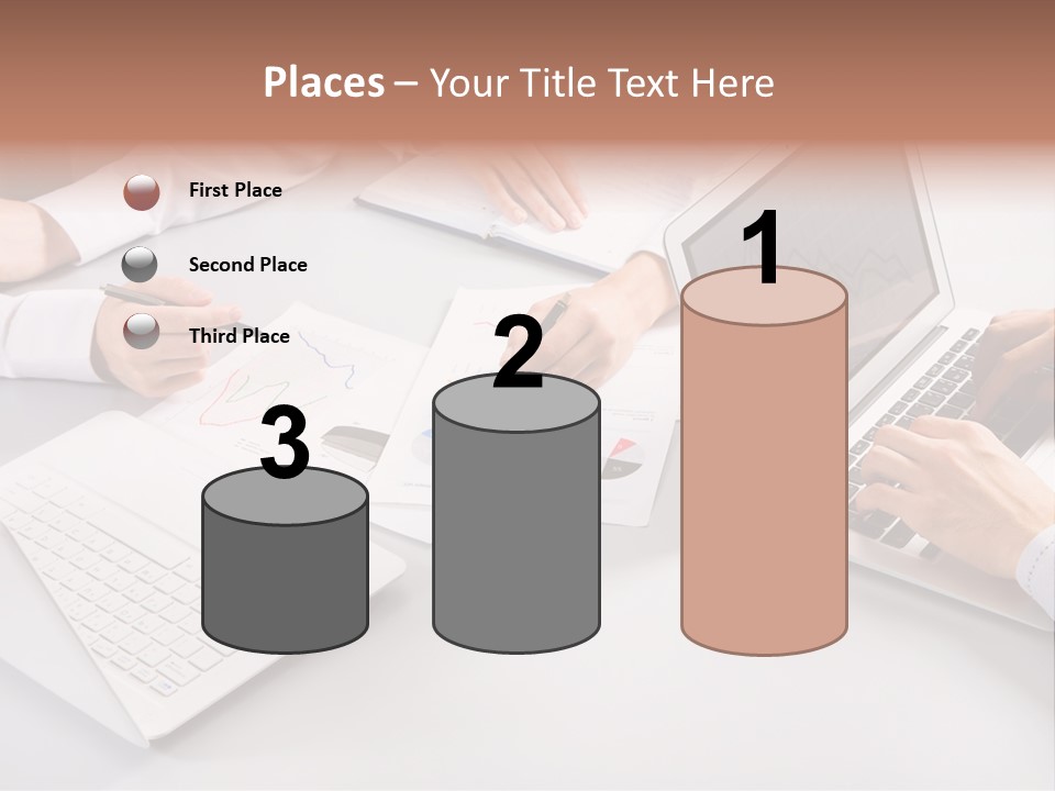 Working Female Report PowerPoint Template