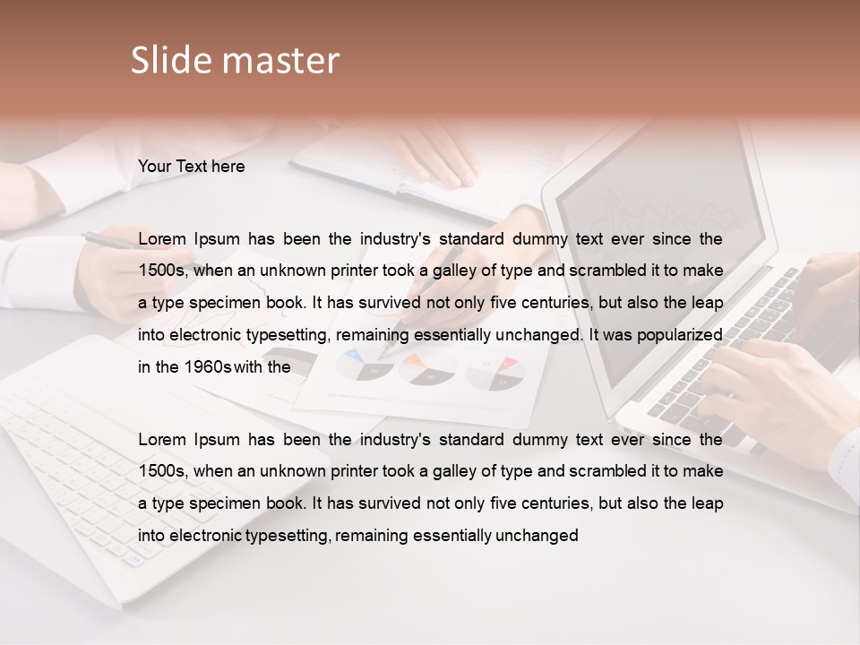 Working Female Report PowerPoint Template