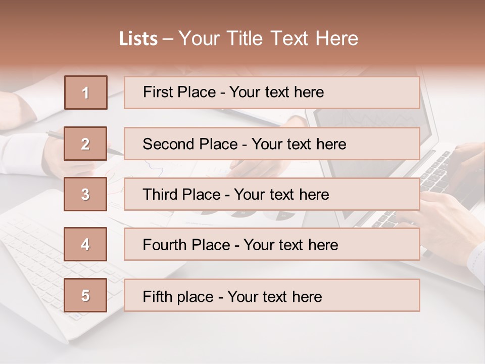Working Female Report PowerPoint Template