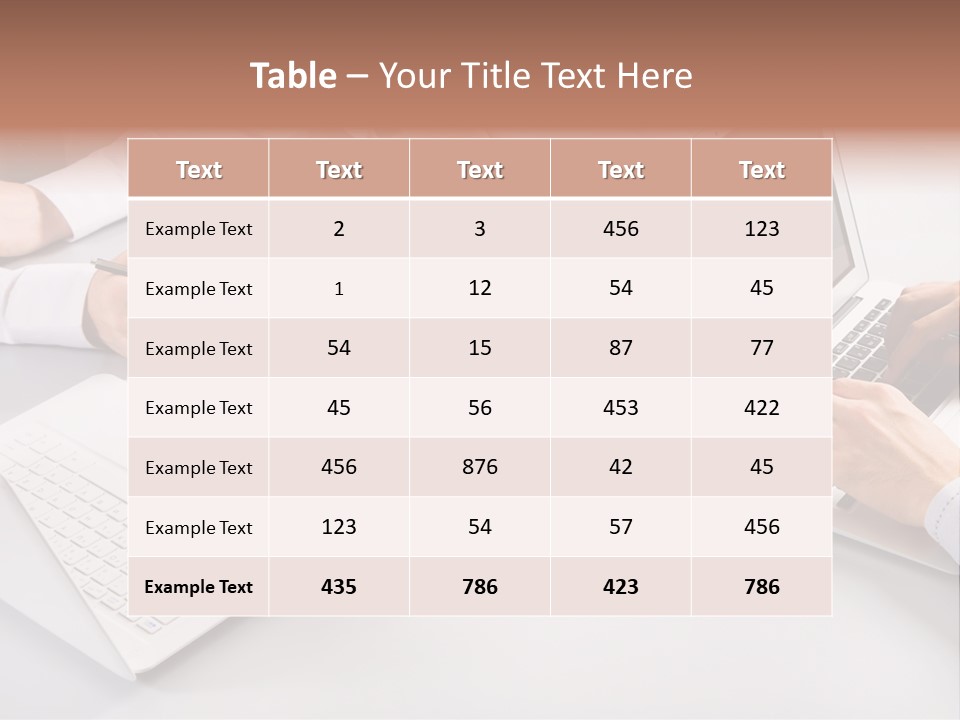 Working Female Report PowerPoint Template
