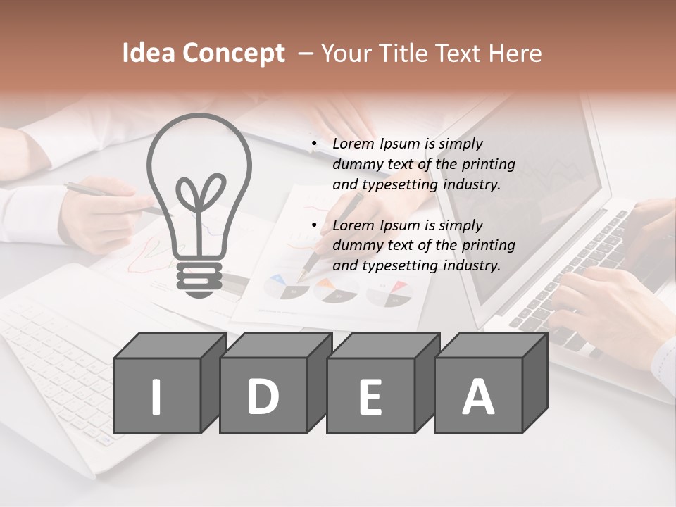 Working Female Report PowerPoint Template