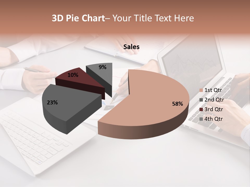 Working Female Report PowerPoint Template