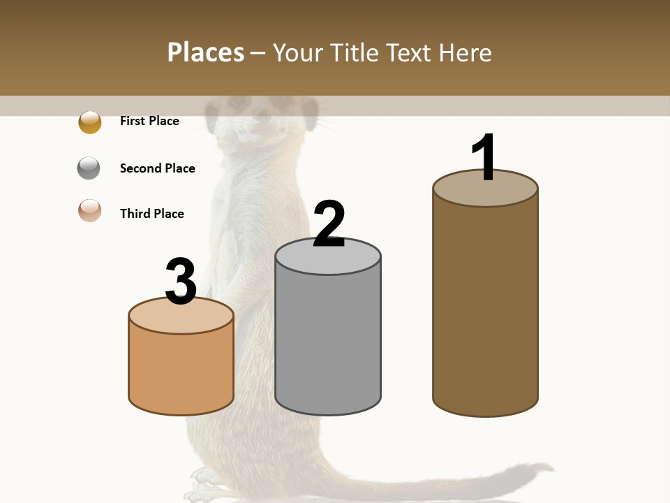 Upright Reflected Mammal PowerPoint Template