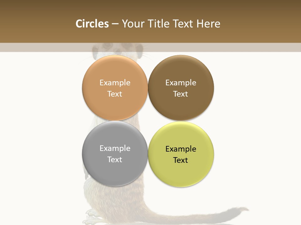 Upright Reflected Mammal PowerPoint Template