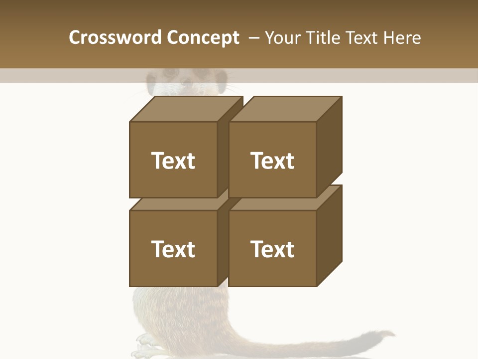 Upright Reflected Mammal PowerPoint Template