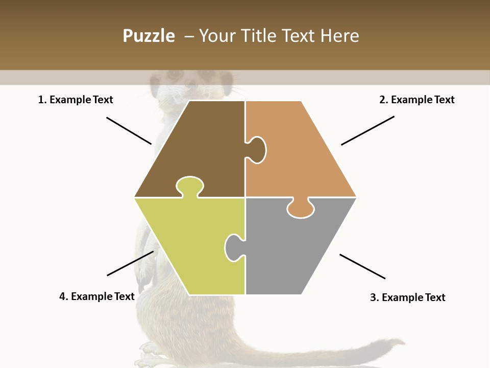 Upright Reflected Mammal PowerPoint Template