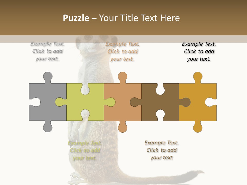 Upright Reflected Mammal PowerPoint Template