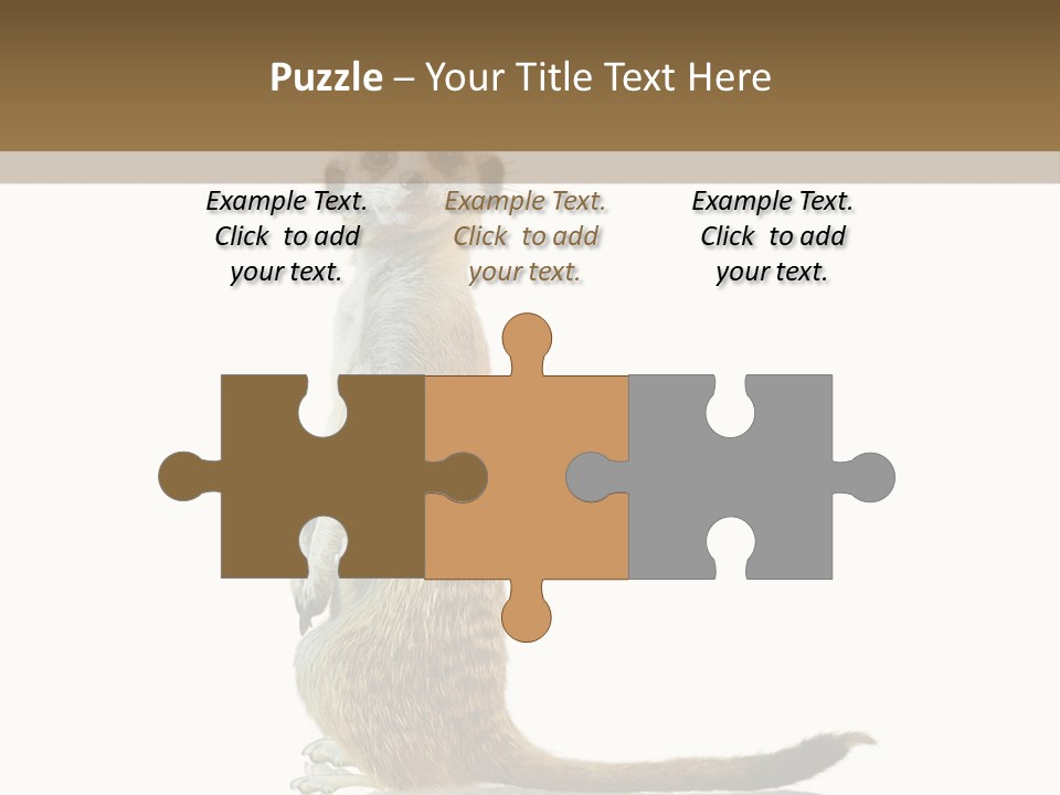 Upright Reflected Mammal PowerPoint Template