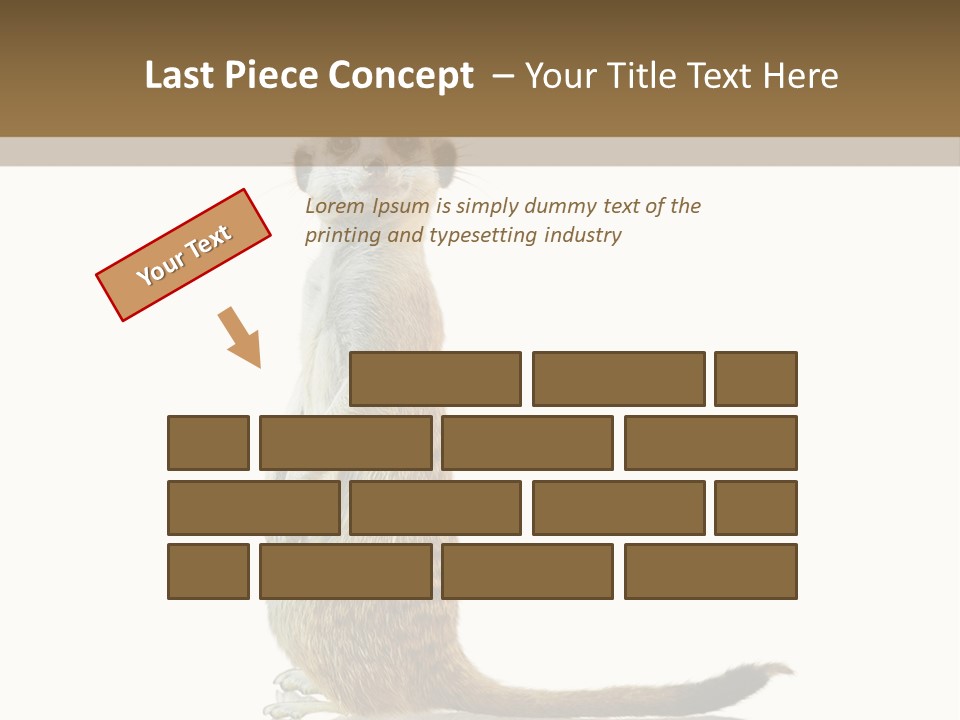 Upright Reflected Mammal PowerPoint Template