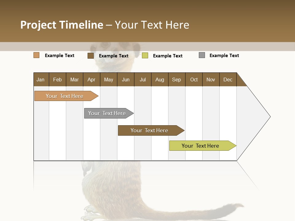Upright Reflected Mammal PowerPoint Template