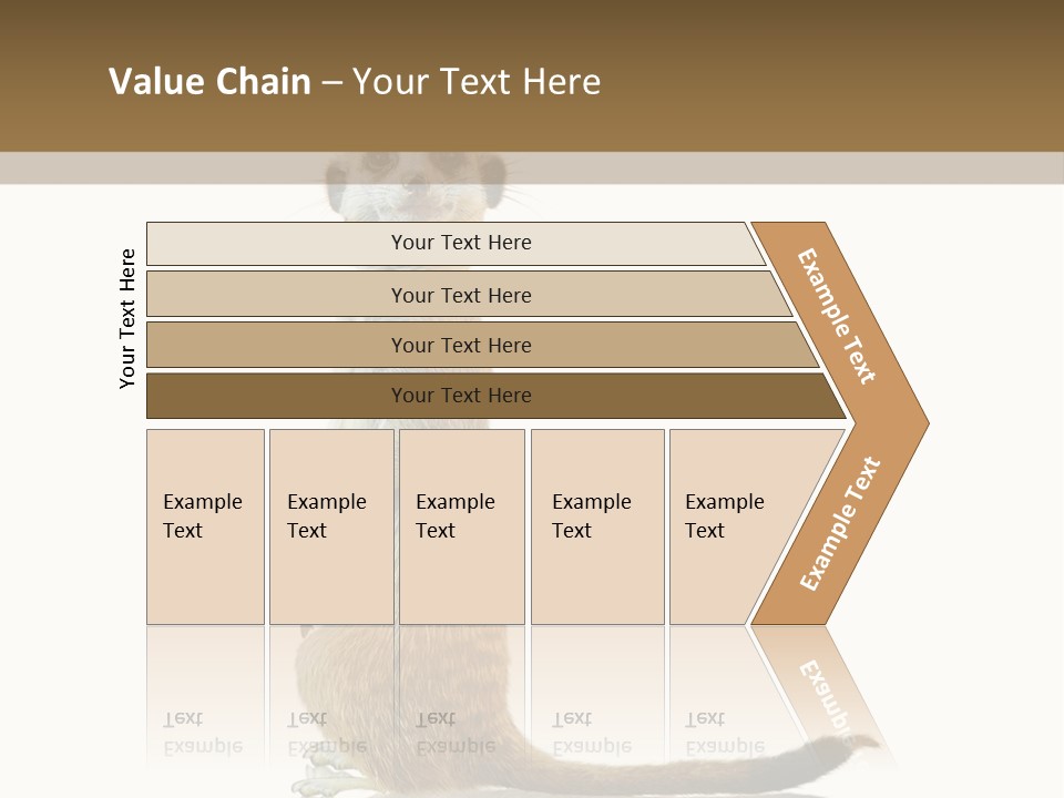 Upright Reflected Mammal PowerPoint Template