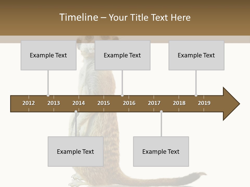 Upright Reflected Mammal PowerPoint Template