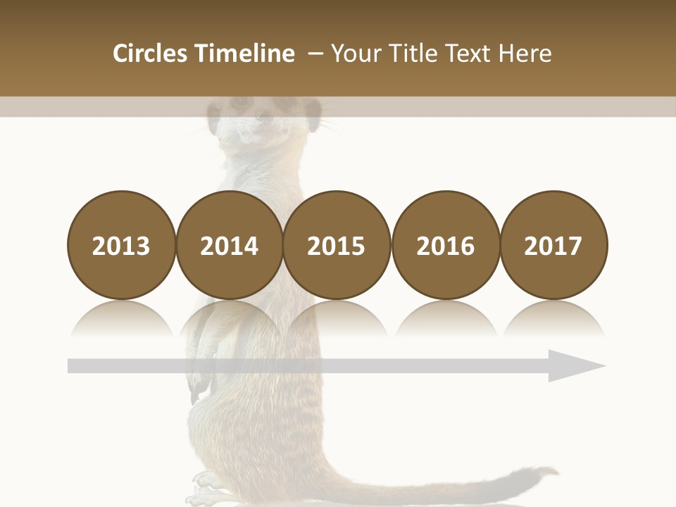 Upright Reflected Mammal PowerPoint Template