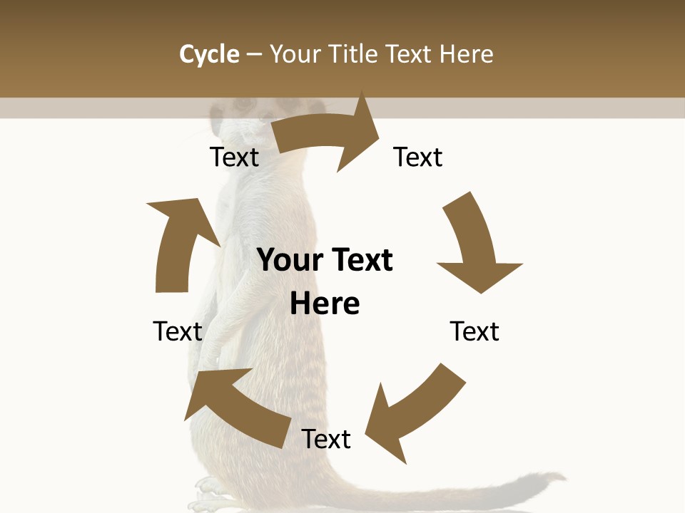 Upright Reflected Mammal PowerPoint Template