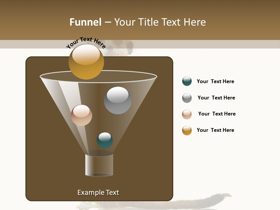 Upright Reflected Mammal PowerPoint Template