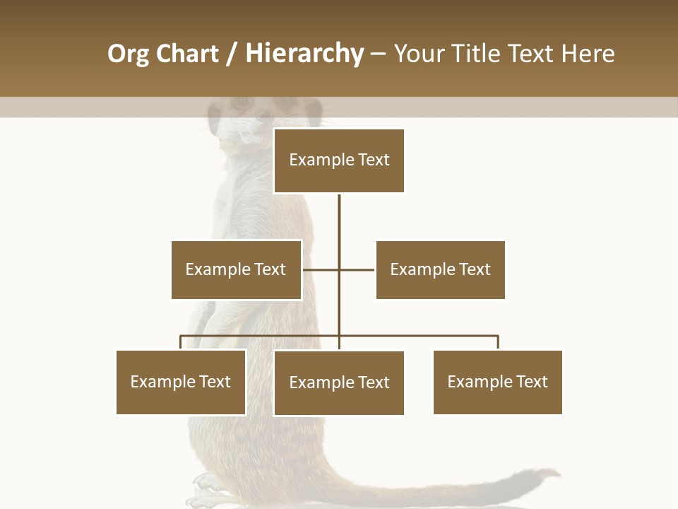 Upright Reflected Mammal PowerPoint Template