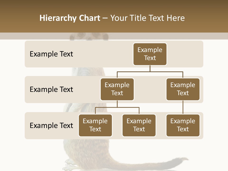 Upright Reflected Mammal PowerPoint Template