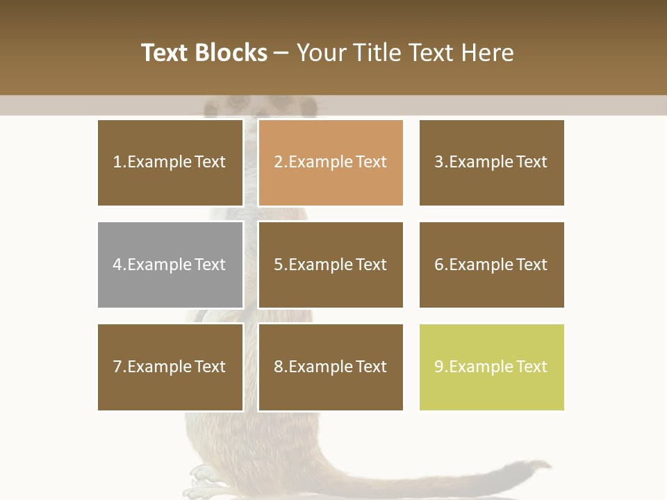 Upright Reflected Mammal PowerPoint Template