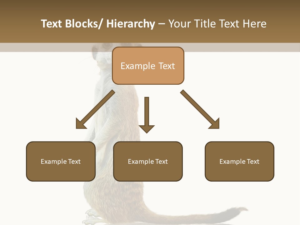 Upright Reflected Mammal PowerPoint Template
