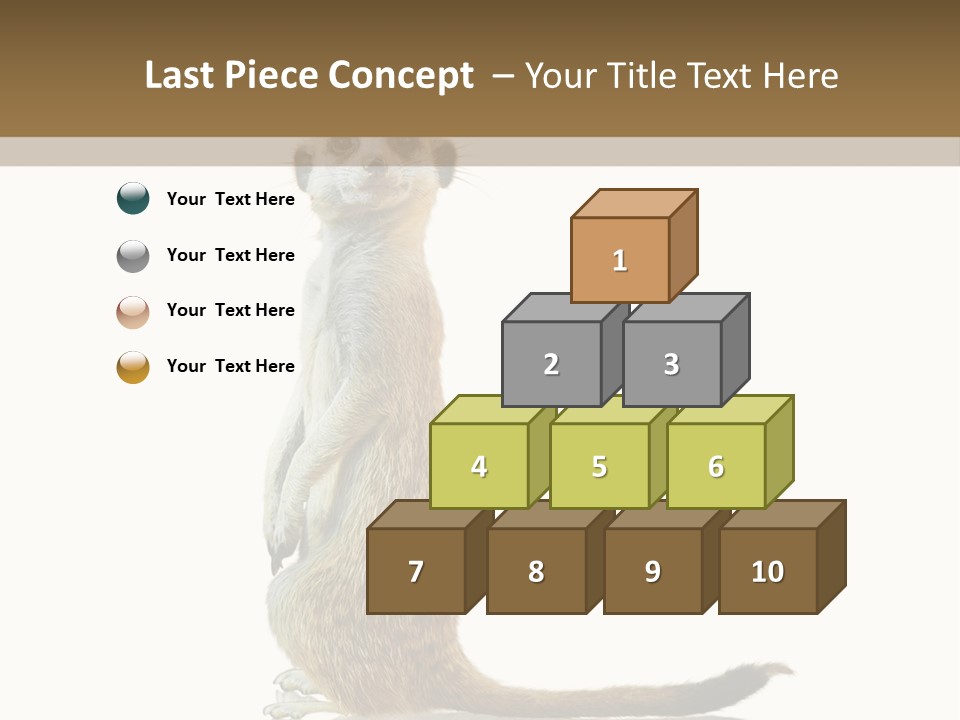 Upright Reflected Mammal PowerPoint Template
