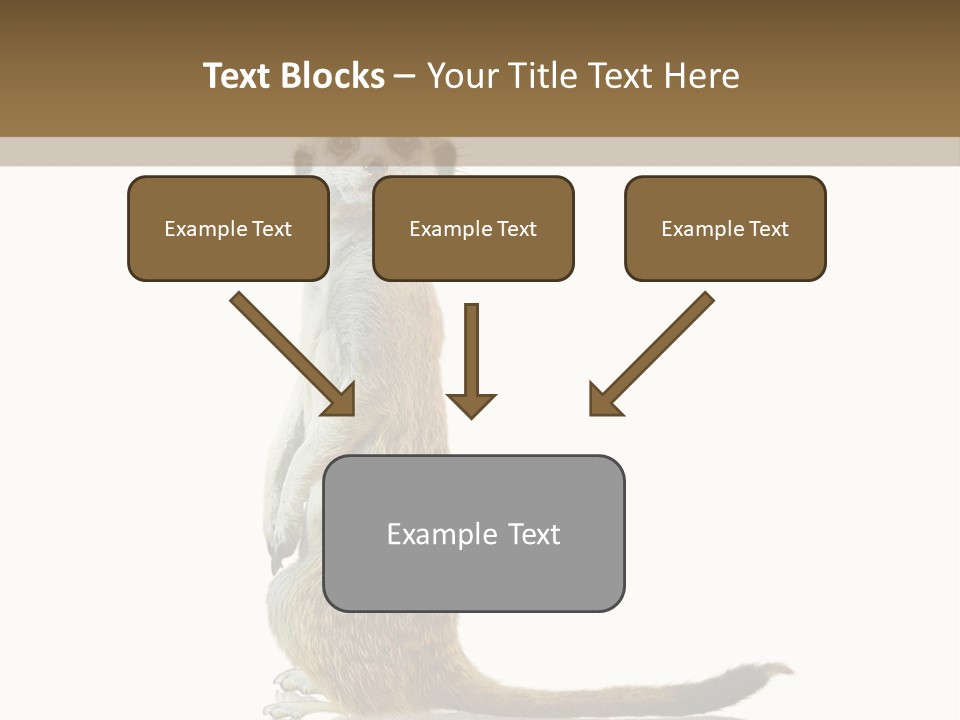 Upright Reflected Mammal PowerPoint Template