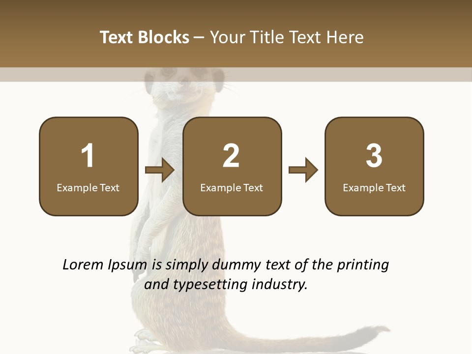 Upright Reflected Mammal PowerPoint Template