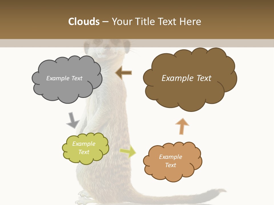 Upright Reflected Mammal PowerPoint Template