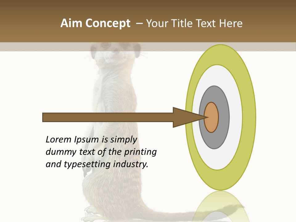 Upright Reflected Mammal PowerPoint Template