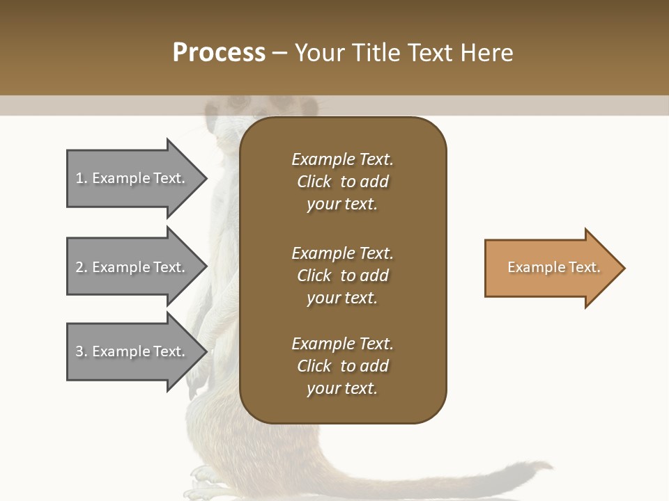 Upright Reflected Mammal PowerPoint Template