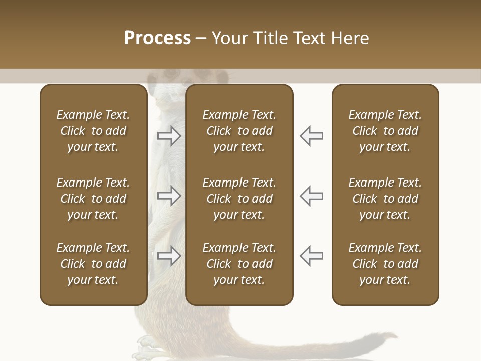 Upright Reflected Mammal PowerPoint Template