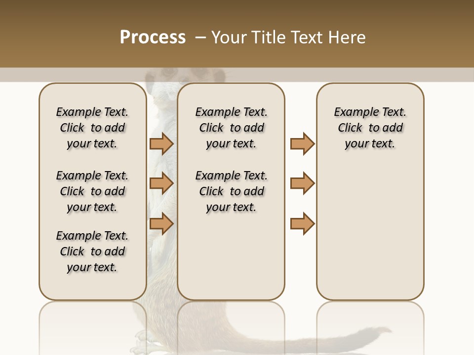 Upright Reflected Mammal PowerPoint Template