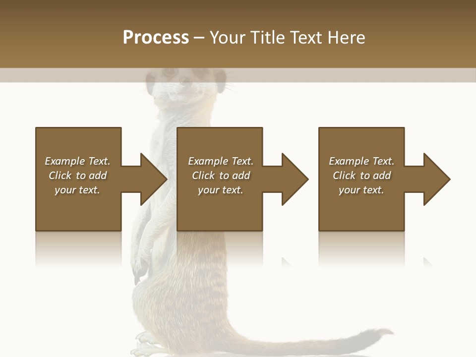 Upright Reflected Mammal PowerPoint Template