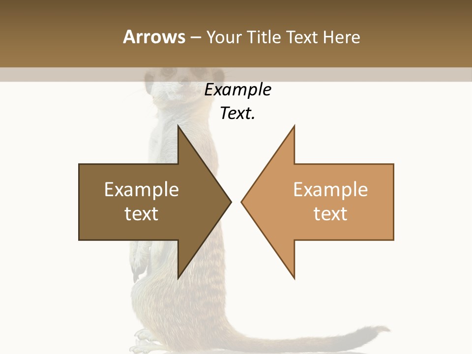 Upright Reflected Mammal PowerPoint Template