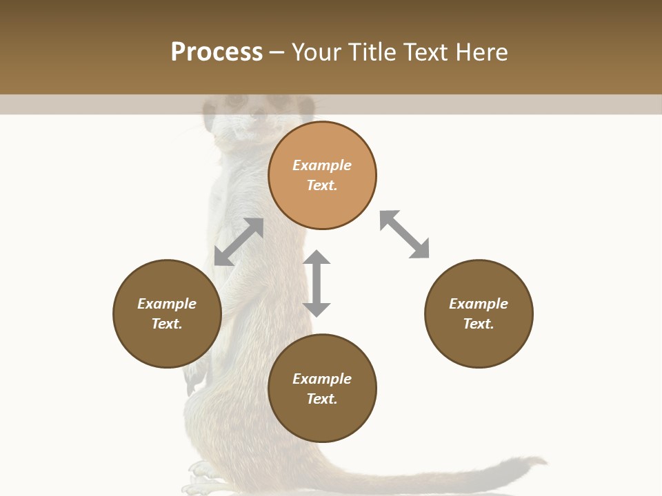 Upright Reflected Mammal PowerPoint Template