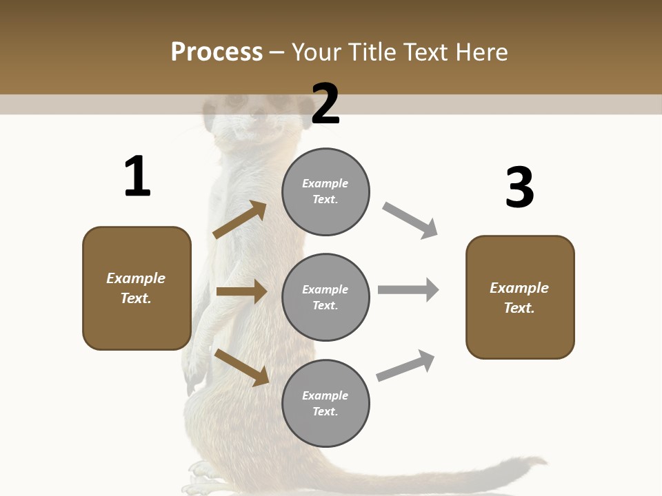 Upright Reflected Mammal PowerPoint Template