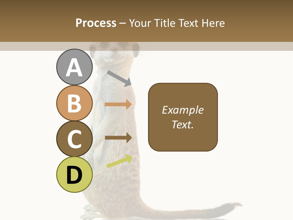 Upright Reflected Mammal PowerPoint Template