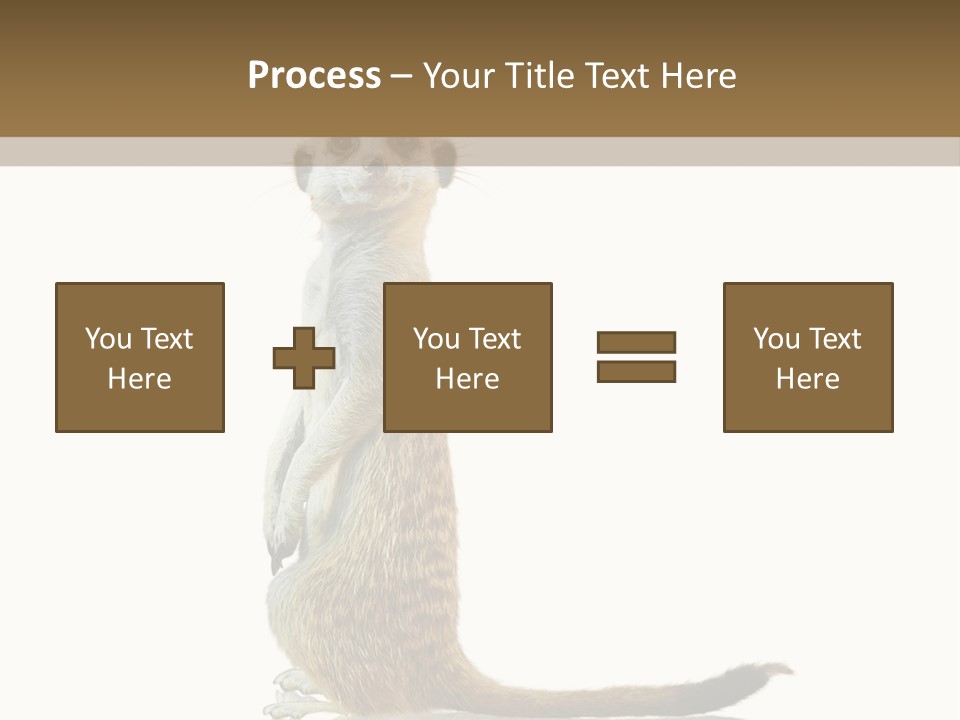 Upright Reflected Mammal PowerPoint Template