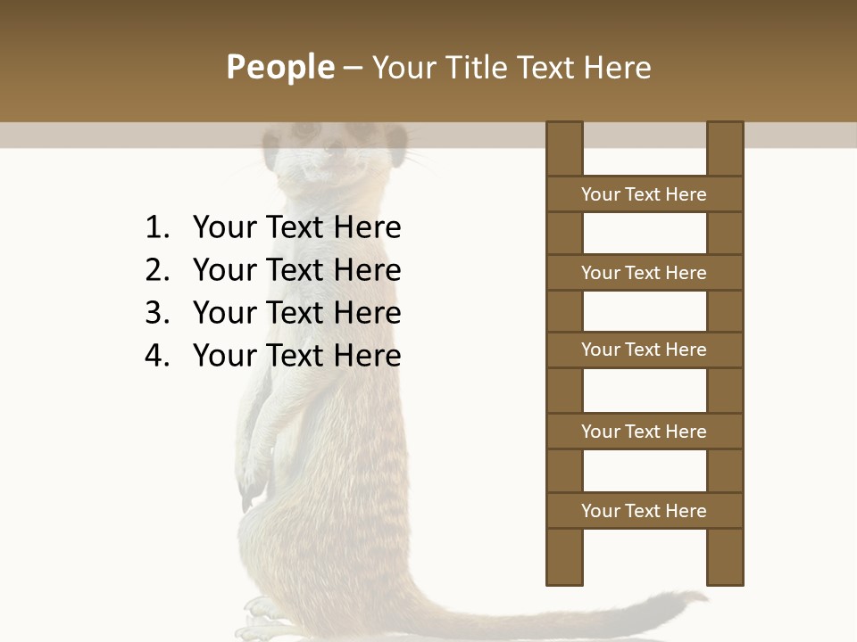Upright Reflected Mammal PowerPoint Template