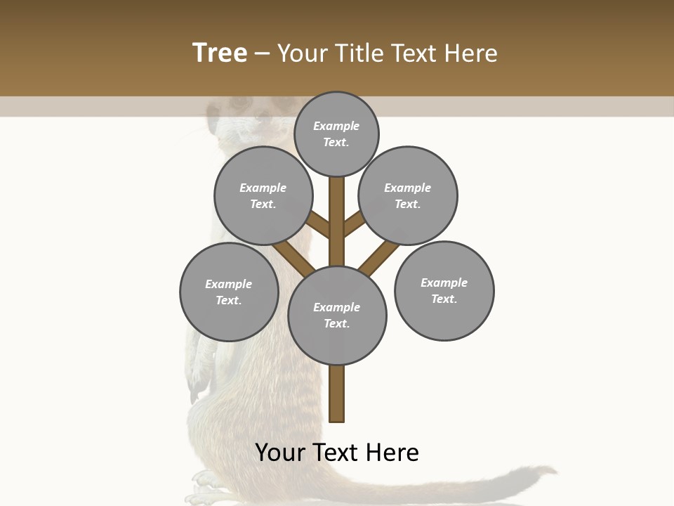 Upright Reflected Mammal PowerPoint Template