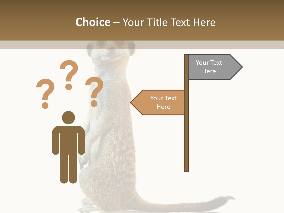Upright Reflected Mammal PowerPoint Template