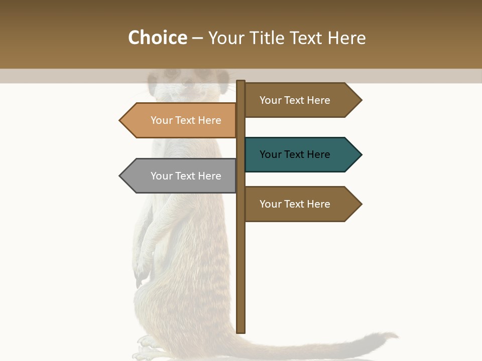 Upright Reflected Mammal PowerPoint Template