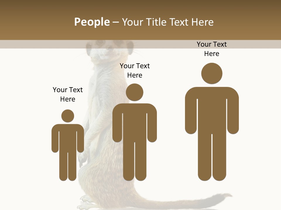 Upright Reflected Mammal PowerPoint Template